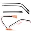 2 Pairs TR Material Eyeglasses Replacement Accessories Ear Anti-Slip Holder Long Temple Tips Ear Pads Tube Eyewear Retainers Replacement Tips for Thin Metal Eyeglass Legs(Black) view 1