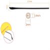 2 Pairs TR Material Eyeglasses Replacement Accessories Ear Anti-Slip Holder Long Temple Tips Ear Pads Tube Eyewear Retainers Replacement Tips for Thin Metal Eyeglass Legs(Black) view 2