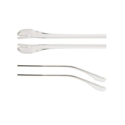 2 Pairs TR Material Eyeglasses Replacement Accessories Ear Anti-Slip Holder Temple Tips Ear Pads Tube Eyewear Retainers Comfort Replacement Tips for Thin Metal Eyeglass Legs(White)