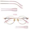 2 Pairs TR Material Eyeglasses Replacement Accessories Ear Anti-Slip Holder Temple Tips Ear Pads Tube Eyewear Retainers Comfort Replacement Tips for Thin Metal Eyeglass Legs(Pink) view 2