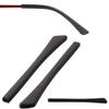 2 Pairs Soft Silicone Eyeglasses Replacement Accessories Ear Anti-Slip Holder Long Temple Tips Ear Pads Tube Eyewear Retainers Tips(Black) view 1