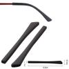 2 Pairs Soft Silicone Eyeglasses Replacement Accessories Ear Anti-Slip Holder Long Temple Tips Ear Pads Tube Eyewear Retainers Tips(Black) view 4