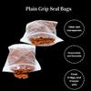 TP4U - Pack of 100 Heavy Duty Bags 9'' x 14'' Gauge 300g Multipurpose Extra Strong Grip Seal Zip Lock Reusable Resealable Clear Plastic Polythene Bags (9'' x 14'') view 4