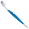 Denture Bath & Silicone Toothbrush for Valplast Flexible Dentures ~ Storage Container & Brush (Blue Bath, Blue Brush) view 4