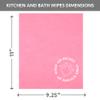 Kitchen and Bath Amazing Wipes - Absorbent and Reusable Cloth for Washing, Drying, Wiping in the Bathroom or Cuisine Surfaces | Cleaning Sink, Tiles, Bathtub, Walls, Mirror or Floors | 2-Pack by Cadie view 4