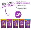 Eat Water Slim Mix Pack- Shirataki, Zero Carbohydrates & Sugar-Free, Made from Organic Konjac Flour, Low-Calorie Vegan, Keto & Paleo-Friendly - 270g (Pack of 20) view 3