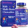 Lovebug Kids Probiotic Chewables - 10 Billion CFU with Prebiotics - Friendly Bio Cultures for Children & Toddlers (Age 4+) - 30 Chewable Berry Flavour Tablets - Gentle Support for Childrens Gut Health view 1