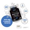 Magnesium Citrate 1480mg - 240 Vegan Capsules - 4 Month Supply - Providing 444mg Elemental Mag - Capsules not Tablets - High Strength Supplement - Made in The UK - Nu U Nutrition view 3