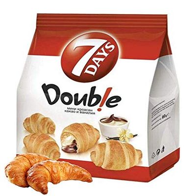 7 Days Mini Double Crossiant-Cocoa & Vanilia 185g (pack of 8)