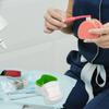 Healifty Denture Storage Box with Rinsing Basket Medical Grade Material Portable False Teeth Case Compact Dental Cleaning Box for Travel and Home 3.15X2.76X2.76 Inches view 3