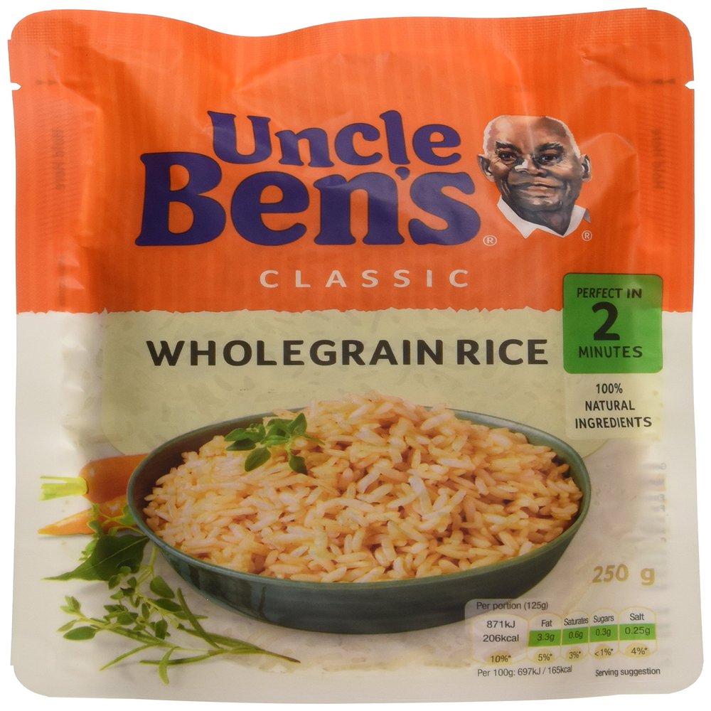 Uncle Ben's Express Wholegrain Rice 250 g (Pack of 6)