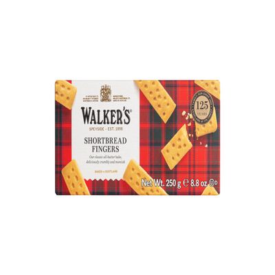 Walker's Shortbread Pure Butter Fingers  Traditional Scottish Shortbread Biscuits, 250g