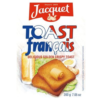 Jacquet Toast Francais - 200g - (Pack of 3)