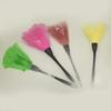 1pc Fashion Turkey Feather Duster with Black Plastic Handle Cleaning Tool White 35cm Stylish and Popular view 3