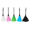 1pc Fashion Turkey Feather Duster with Black Plastic Handle Cleaning Tool White 35cm Stylish and Popular view 4