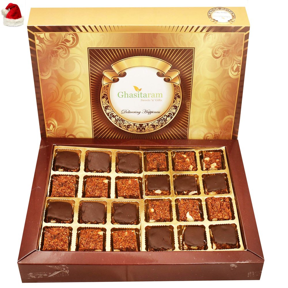 Ghasitaram Gifts Christmas Gifts Chocolate Granola Bites 480 GMS 24 pcs