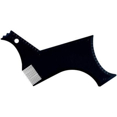 1pc Beard Shaping Tool Hair Liner Template Pro Stencil Comb Shaper for Styling with Trimmer,Razor or Clippers Perfect Gift for Male(black)