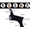 1pc Beard Shaping Tool Hair Liner Template Pro Stencil Comb Shaper for Styling with Trimmer,Razor or Clippers Perfect Gift for Male(black) view 2