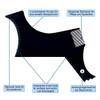1pc Beard Shaping Tool Hair Liner Template Pro Stencil Comb Shaper for Styling with Trimmer,Razor or Clippers Perfect Gift for Male(black) view 3