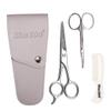 3pcs/set Beard Mustache Scissors and Comb Kit for Grooming and Trimming Facial Hair Mini Nose Scissors Portable Mustache Comb Male's Beard Care Products(silver) view 1