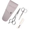 3pcs/set Beard Mustache Scissors and Comb Kit for Grooming and Trimming Facial Hair Mini Nose Scissors Portable Mustache Comb Male's Beard Care Products(silver) view 2