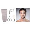 3pcs/set Beard Mustache Scissors and Comb Kit for Grooming and Trimming Facial Hair Mini Nose Scissors Portable Mustache Comb Male's Beard Care Products(silver) view 4