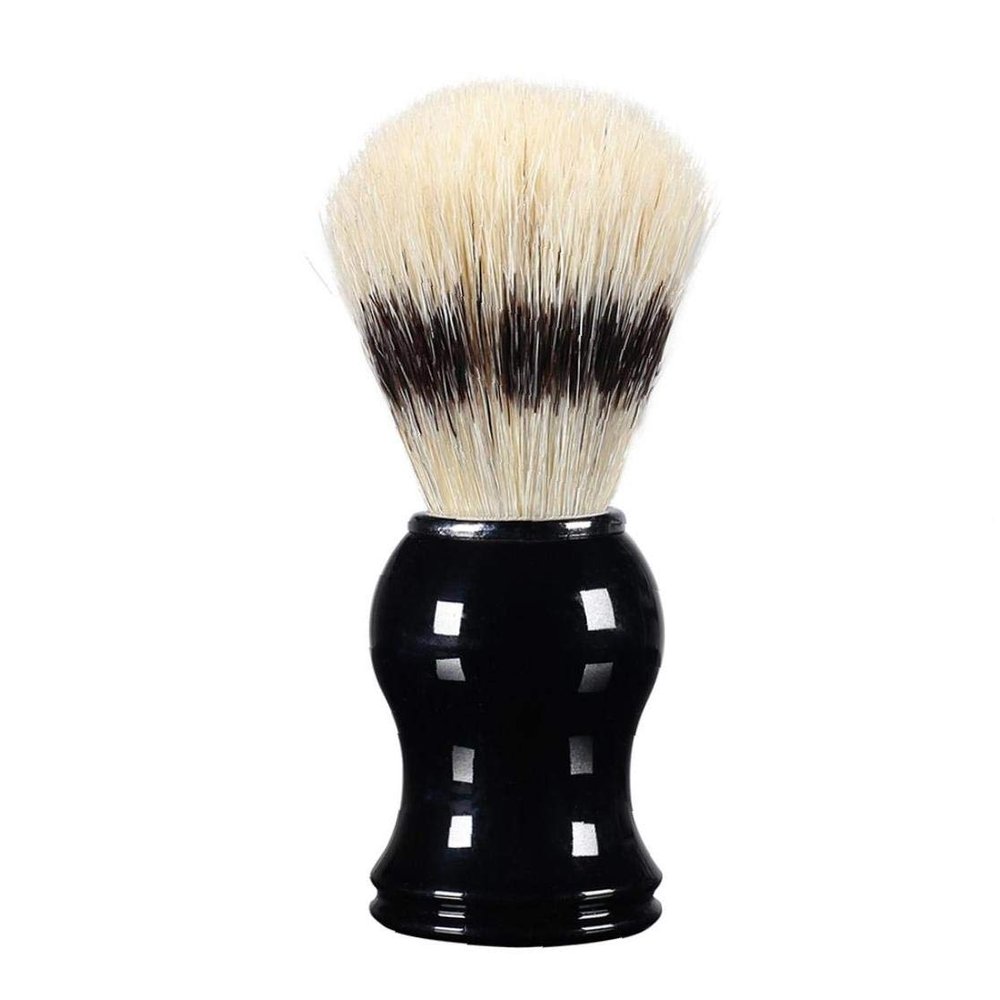 1pc Badger Hair Shaving Brush Hand Crafted Shaving Brush Beard Brushes with Metal Resin Handle Male's Luxury Professional Hair Salon Tool(black)