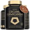 Organic Ashwagandha High Strength - 1000mg Ashwaganda 120 Capsules - Natural Support for Calm & Balance - Pure Root Powder with Black Pepper - Enhanced Absorption - Soil Association Organic Certified view 1