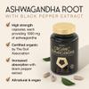 Organic Ashwagandha High Strength - 1000mg Ashwaganda 120 Capsules - Natural Support for Calm & Balance - Pure Root Powder with Black Pepper - Enhanced Absorption - Soil Association Organic Certified view 3