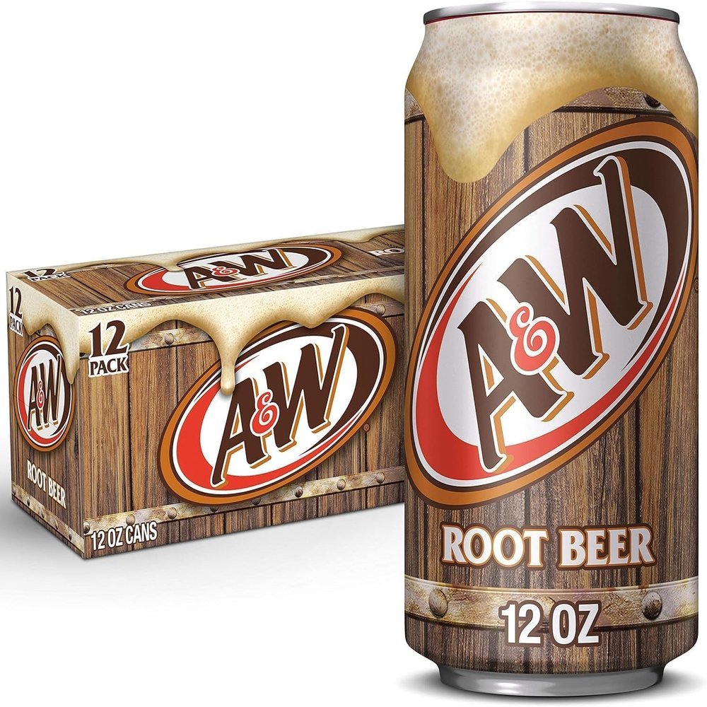 A & W Root Beer 355ml Cans (2 X 12 Pack) - Total 24 Cans