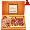 Ghasitaram Gifts Christmas Gifts Christmas Chocolates Box of White Chocolate Bark 200 GMS and Almonds 200 GMS Pouch view 1