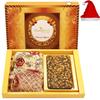 Ghasitaram Gifts Christmas Gifts Christmas Chocolates Big Box of Walnut Chocolate Bark 200 GMS, Almonds 200 GMS and Nutties 200 GMS Pouch view 1