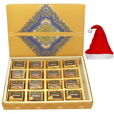 Ghasitaram Gifts Christmas Gifts Christmas Chocolates 16 pcs Assorted Chocolates SQ Box 240 GMS