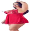 Cottelli Collection Babydoll With Half Open Cups Red, 4XL view 3