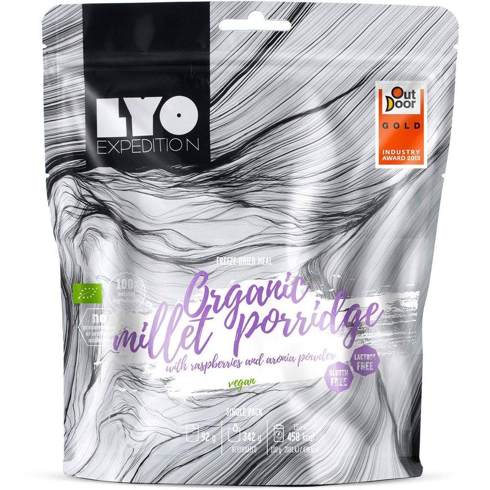 LYOFOOD Organic Porridge with Apple, Cranberry, Cinnamon, 70 g