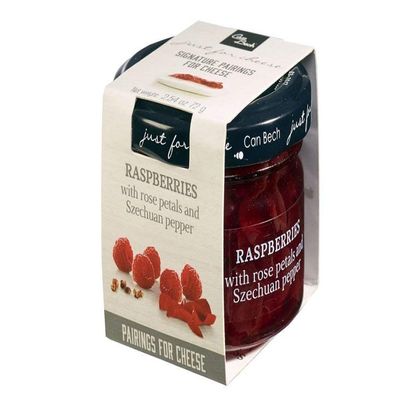 6 x 33g Raspberry Condiment for Cheese with Rose Petals and Szechuan Pepper