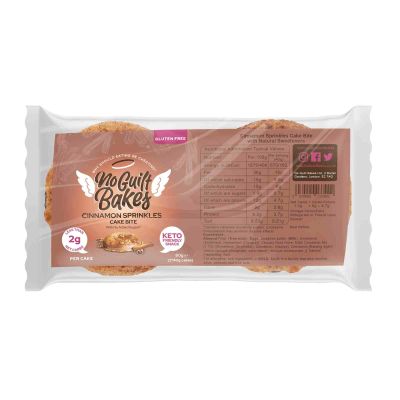 Cinnamon Swirl Keto Cake Bites by No Guilt Bakes (6 Packets) | Low Carb Delight | The Classic Flavour, Reinvented for the Keto Diet
