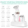 VOYOR Electric Lady Shaver Wet and Dry Rechargeable Bikini Trimmer Women Electric Razor for Women, 5-In-1 Hair Remover for Legs Armpits Bikini Cordless Waterproof Portable ES500 view 2