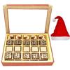 Ghasitaram Gifts Christmas Gifts - 20 pcs Assorted Choco Dryfruit Bites 500 GMS Hamper Box view 1