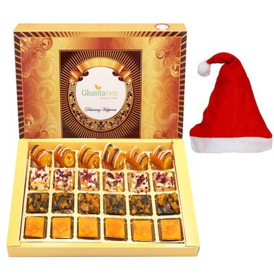 Ghasitaram Gifts Christmas Gifts - Assorted Mango Delight Sweets 24 pcs 650 GMS