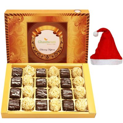 Ghasitaram Gifts Christmas Gifts - Rice Flakes Sweets Box 24 Pcs 480 GMS