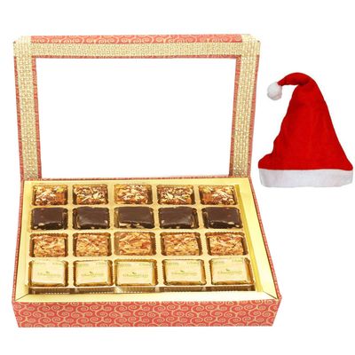 Ghasitaram Gifts Christmas Gifts - 20 pcs Assorted Bites 500 GMS Hamper Box