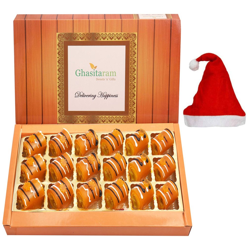 Ghasitaram Gifts Christmas Gifts - Mango Roll Delight 18 pcs 540 GMS