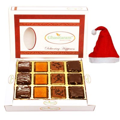 Ghasitaram Gifts Christmas Gifts - Special Ghasitaram Sweets Box 12 Pcs 300 GMS