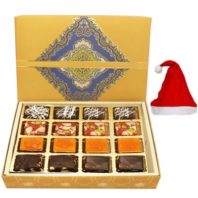 Ghasitaram Gifts Christmas Gifts - 16 pcs Ghasitaram Special Bites SQ Box 400 GMS