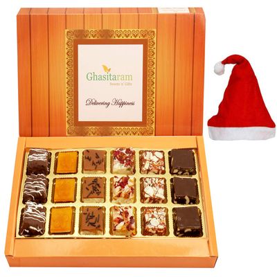 Ghasitaram Gifts Christmas Gifts - Diwali Special Ghasitaram Sweets Box 18 Pcs 450 GMS