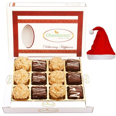 Ghasitaram Gifts Christmas Gifts - Rice Flakes Sweets Box 12 Pcs 240 GMS