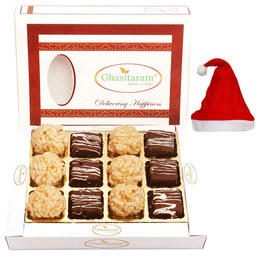 Ghasitaram Gifts Christmas Gifts - Rice Flakes Sweets Box 12 Pcs 240 GMS