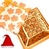 Ghasitaram Gifts Christmas Gifts - Hampers- Orange Print Dryfruits and 9 pcs Roasted Almond Bites 580 GMS Box view 1