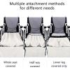 Reotto Wheelchair Warm Blanket Cover for Lower Body Warmer, SpringWinter Windproof Plush Fleece-Lined Leg Foot Protector, Washable Wheelchair Covers Easy To Wear view 3